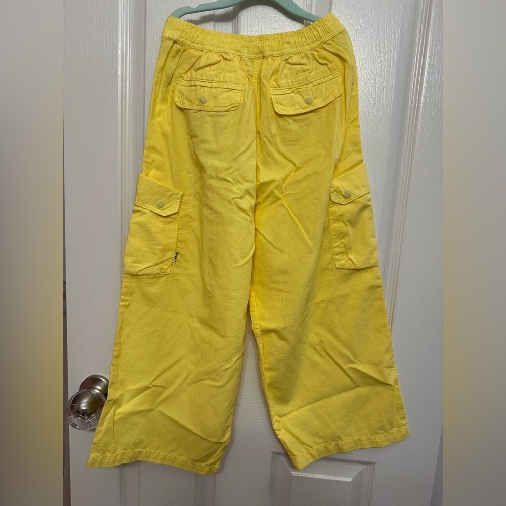 Molo Girls Yellow Cargo Pants Size 7/8 NWT Organic Cotton - Picture 6 of 9